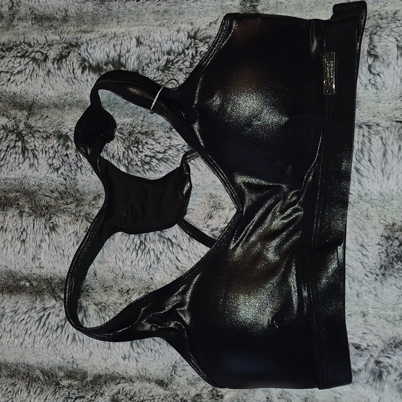 Bombshell sportswear black power gloss bra sz XS NWOT - Picture 4 of 7